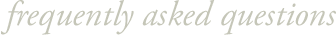 frequently asked questions
